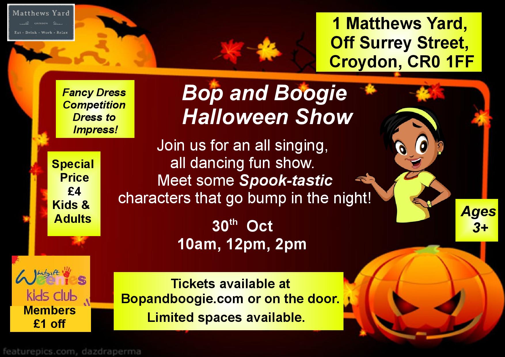 Bop and Boogie kids Halloween show | Welcome to the world ...