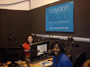 Pamela and Swazi at Croydon radio